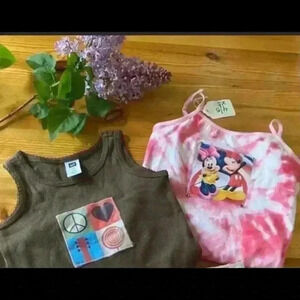 New! Mickey & Minnie Tie dye bundle girls XS